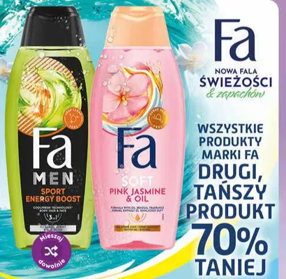 Żel pod prysznic Fa Soft Pink Jasmine & Oil promocja w Dino