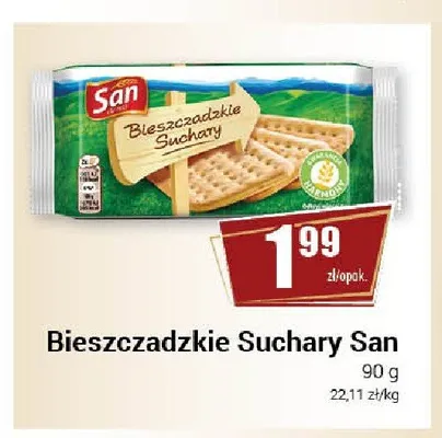 Suchary Bieszczadzkie San promocja w Premium Nasz Sklep