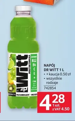 Napój Dr Witt promocja w Selgros