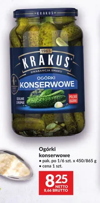 Ogórki konserwowe Krakus promocja w Makro