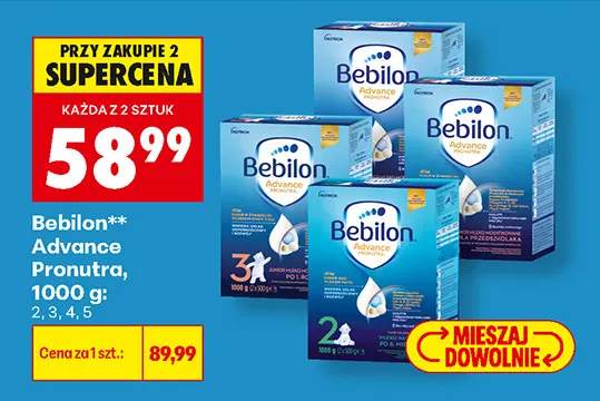 Mleko modyfikowane Bebilon Advance Pronutra 4 promocja w Biedronka