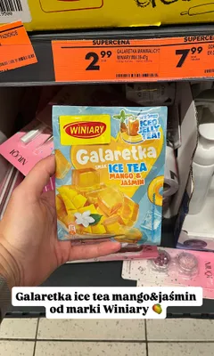 Galaretka Winiary smak Ice Tea Mango & Jaśmin promocja w Biedronka