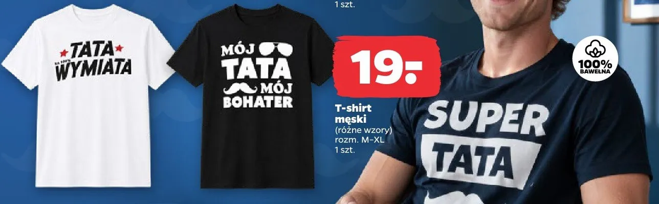 T-shirt męski promocja w Netto