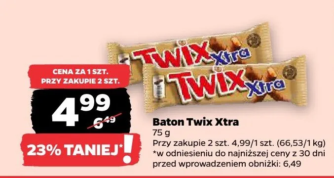 Baton Twix Xtra promocja w Netto