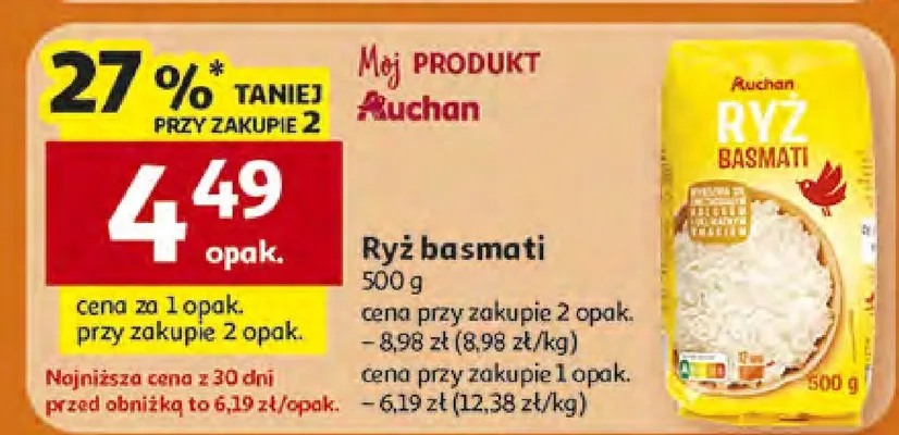 Ryż basmati promocja w Auchan
