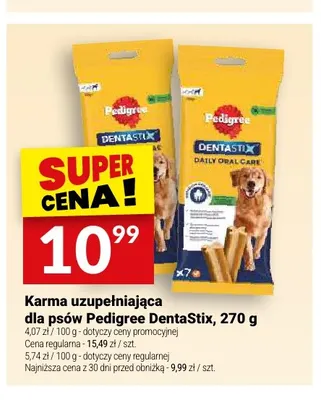 Karma uzupełniająca dla psów Pedigree DentaStix Daily Oral Care promocja w Twój Market