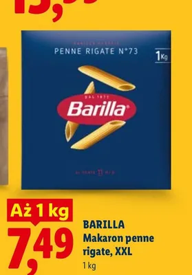 Makaron penne rigate Barilla XXL promocja w Lidl
