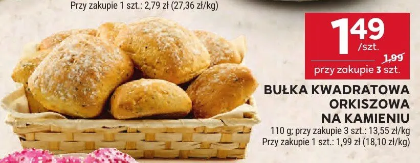 Bułka kwadratowa orkiszowa na kamieniu promocja w Stokrotka