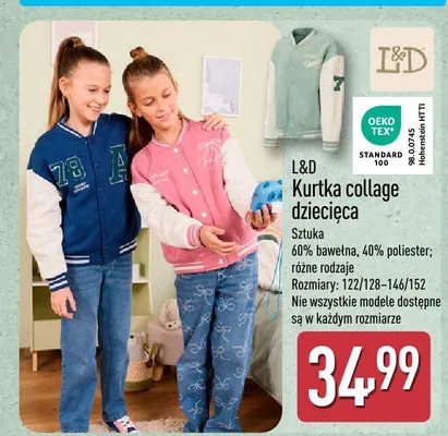 Kurtka collage dziecięca promocja w Aldi