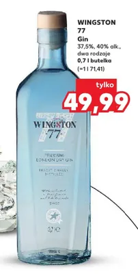 Gin WINGSTON 77 promocja w Kaufland