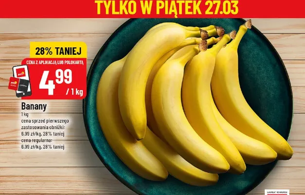 Banany promocja w POLOmarket