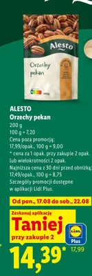 Orzechy pekan Alesto promocja w Lidl