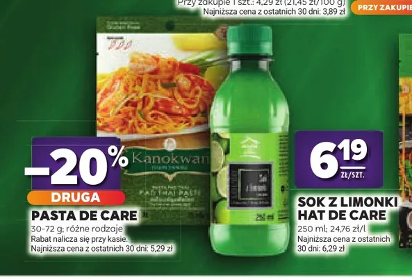 Sok z limonki Hat de Care promocja w Stokrotka