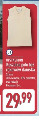 Koszulka polo bez rękawów damska UP2FASHION promocja w Aldi