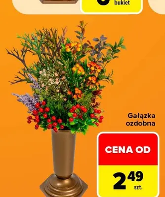 Gałązka ozdobna promocja w Carrefour