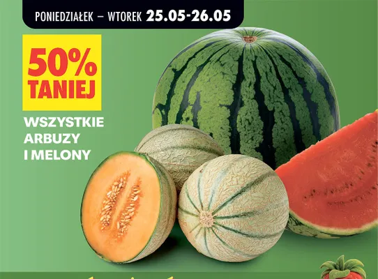 Arbuzy i melony promocja w Biedronka