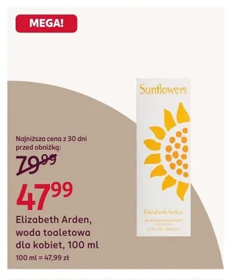 Woda toaletowa dla kobiet Elizabeth Arden promocja w Rossmann