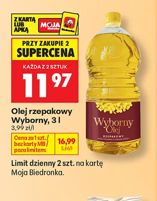 Olej rzepakowy Simpl promocja w Biedronka
