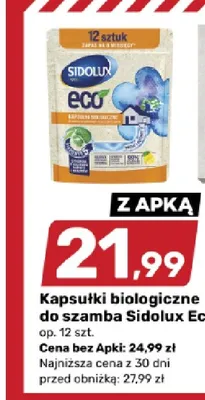 Kapsułki biologiczne do szamba Sidolux Eco promocja w Bricomarche