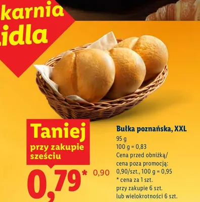 Bułka poznańska, XXL promocja w Lidl