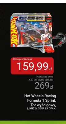 Tor wyścigowy Hot Wheels Racing Formuła 1 Sprint JNN32 promocja w Smyk