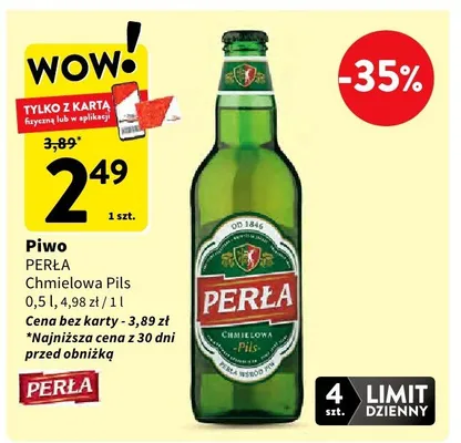 Piwo Chmielowa Pils promocja w Intermarche