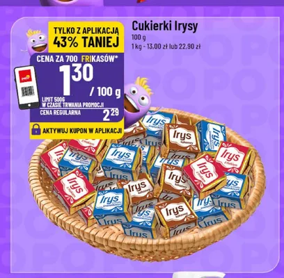 Cukierki Irysy promocja w POLOmarket