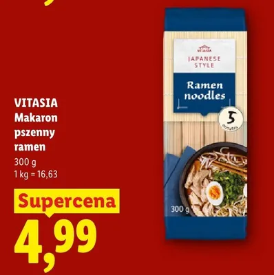 Makaron pszenny ramen Vitasia Japanese Style promocja w Lidl