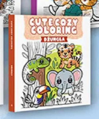 Książka do kolorowania Cute Cozy Coloring Dżungla promocja w Biedronka