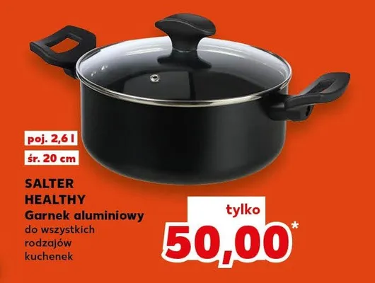 Garnek aluminiowy do wszystkich rodzajów kuchenek promocja w Kaufland