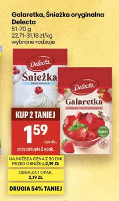 Galaretka Delecta promocja w Delikatesy Centrum