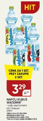 Napój Kubuś Waterrr Maspex promocja w Chata Polska