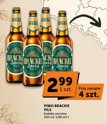 Piwo Brackie Pils promocja w Euro Sklep