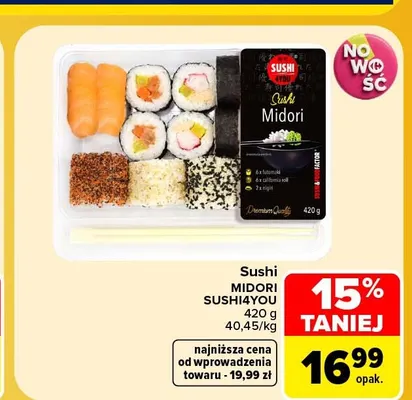 Sushi Midori Sushi4You promocja w Carrefour