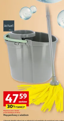 Mop paskowy z wiadrem promocja w Auchan