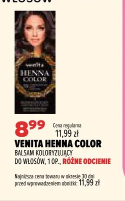 Balsam koloryzujący do włosów Venita Henna Color promocja w Drogerie Natura