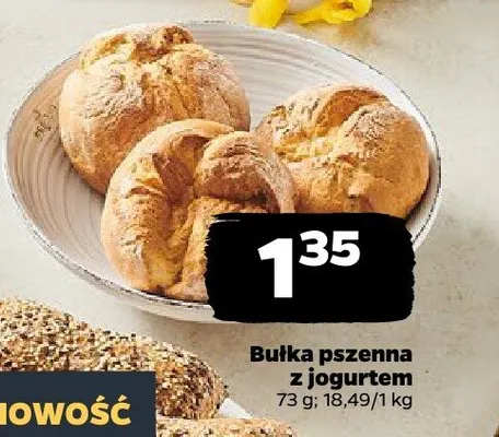Bułka pszenna z jogurtem promocja w Netto