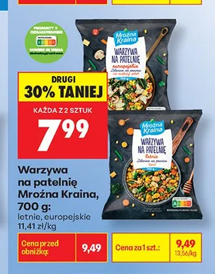 Warzywa na patelnię europejskie Mroźna Kraina promocja w Biedronka