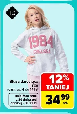 Bluza dziecięca TEX promocja w Carrefour