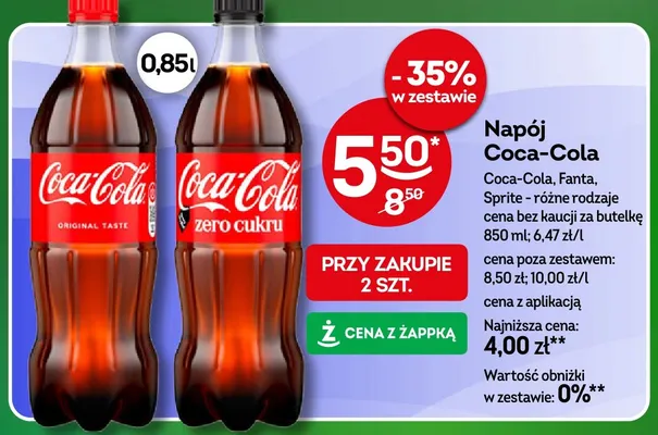 Napój gazowany Sprite promocja w Żabka