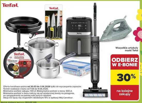 Artykuły marki Tefal promocja w Carrefour