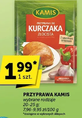 Przyprawa Kamis do kurczaka złocista promocja w Euro Sklep