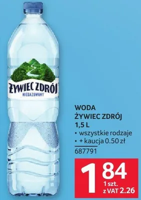 Woda Żywiec Zdrój 1.5 l promocja w Selgros
