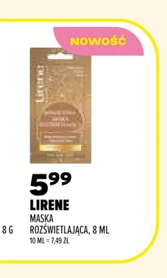 Maska rozświetlająca Lirene promocja w Drogerie Natura