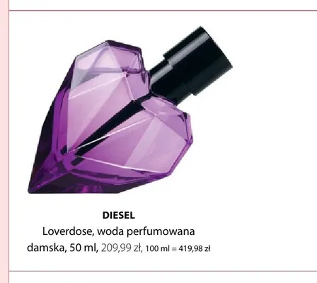 Woda perfumowana damska Diesel Loverdose promocja w Hebe