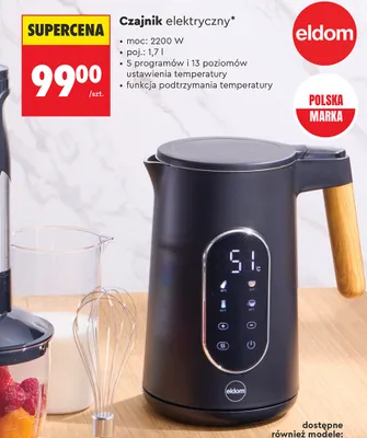 Czajnik elektryczny Eldom 1,7 l promocja w Biedronka