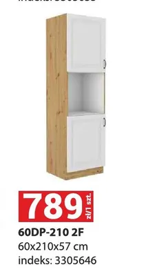 Szafka kuchenna stojąca wysoka Stilo 60DP-210 2F promocja w Merkury Market