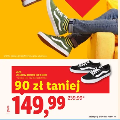 Sneakersy męskie Vans promocja w Lidl