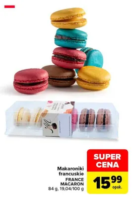 Makaroniki francuskie France Macaron promocja w Carrefour Market