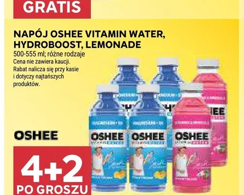 Napój Oshee Vitamin Water promocja w Stokrotka